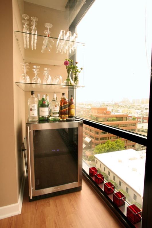 balcony wine cellar